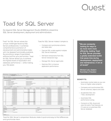 free toad for sql server